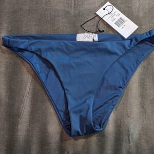 NWT Onia Full Sporty Bikini Bottom X-Small Bijou Blue